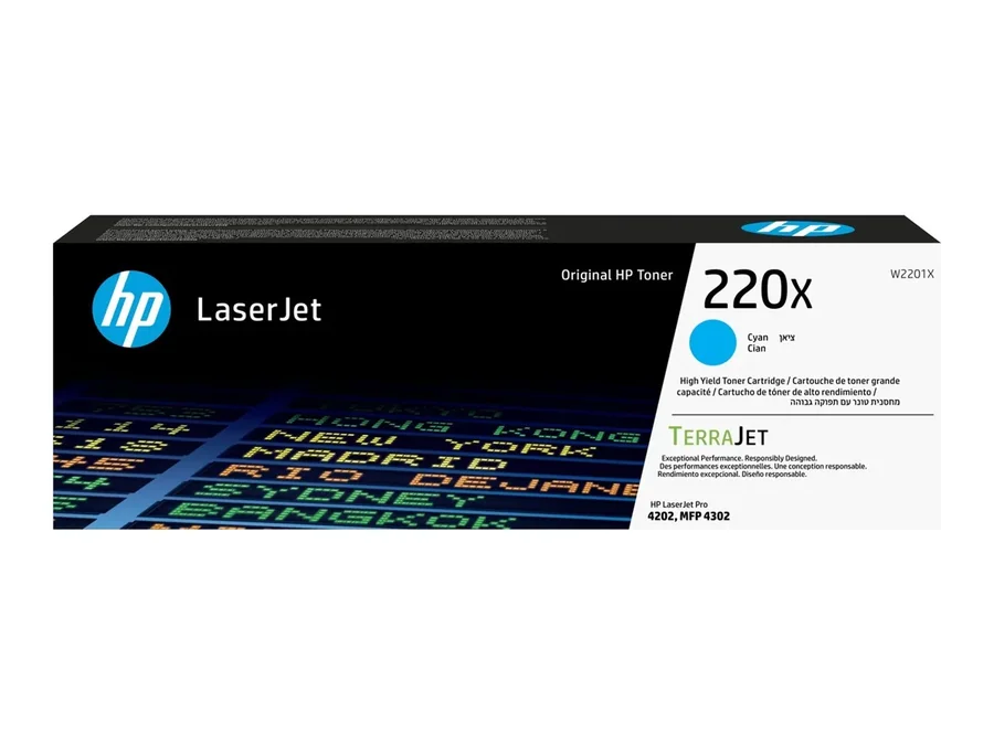 Тонер для принтера HP W2201X 220X Pro 4202/4302 голубой