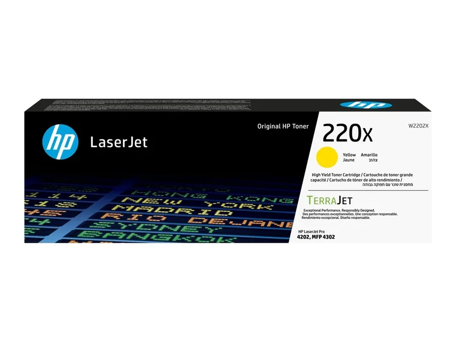 Printer Toner HP W2202X 220X Pro 4202/4302 Yellow