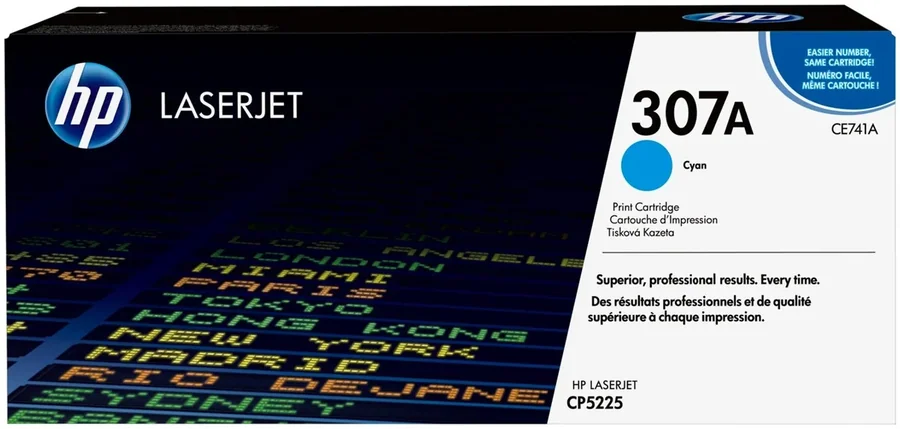 Тонер для принтера HP CE741A 307A CP5225 голубой