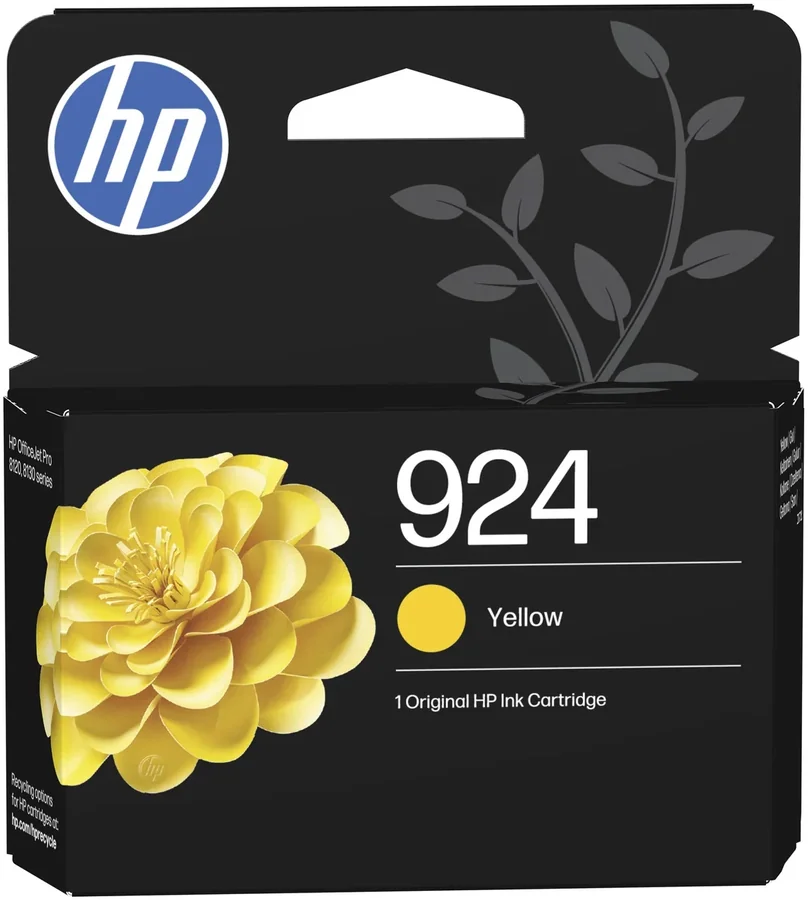 מחסנית דיו מקורית HP 924 OJ Pro 8133 צהוב