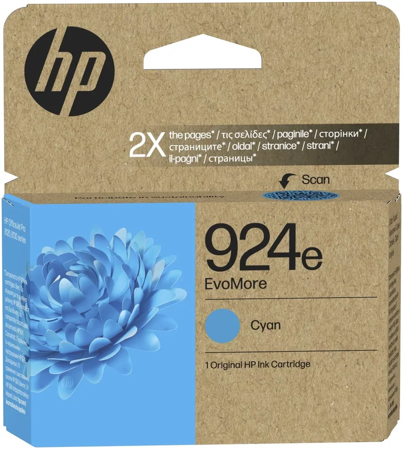 Картридж HP 924e XL OJ Pro 8133 голубой