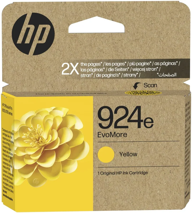 Картридж HP 924e XL OJ Pro 8133 желтый
