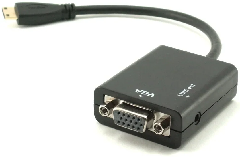 מתאם למסך Gold Touch Mini HDMI To VGA w/Audio Converter