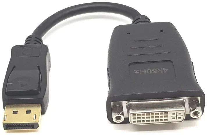 מתאם למסך Gold Touch Active DP To DVI Adapter 4K@60Hz