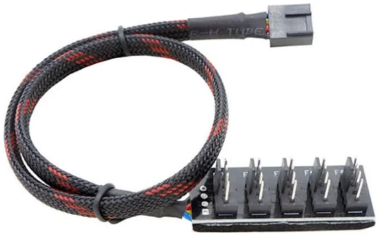 מפצל מאווררים Hankpower Fan Hub 5 in 1 PWM 4Pin Splitter