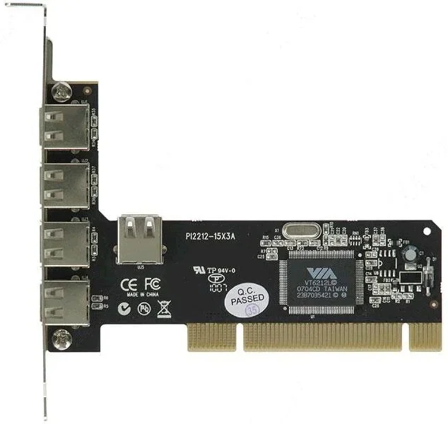 Плата расширения St-Lab U-166 PCI to USB 2.0 4+1 Ports
