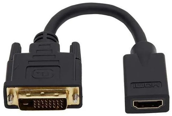 מתאם למסך DVI-D Male to HDMI Female