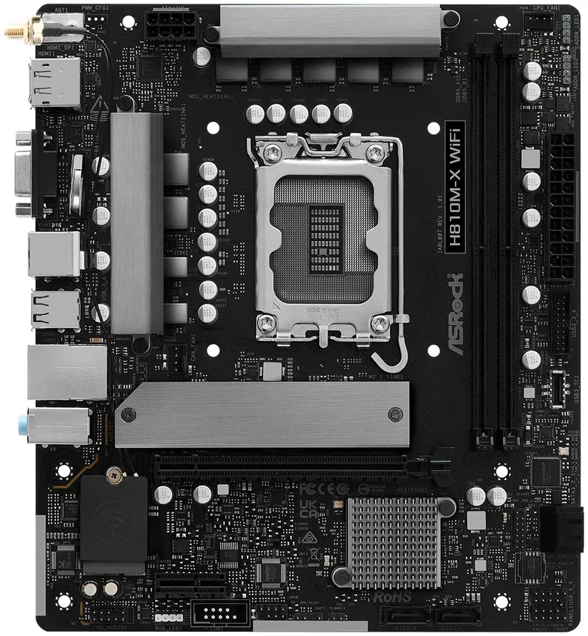 Материнская плата ASRock H810M-X WiFi
