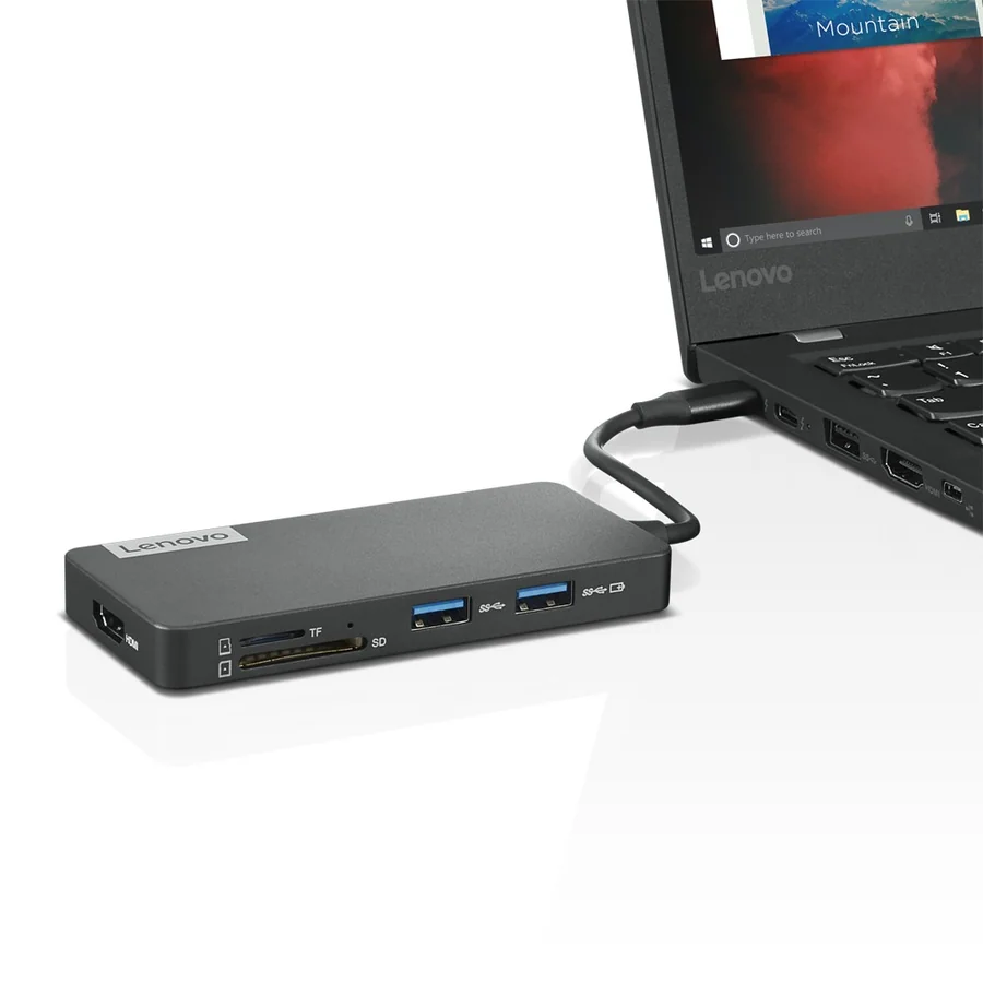 תחנת עגינה Lenovo USB-C 7-in-1 Hub