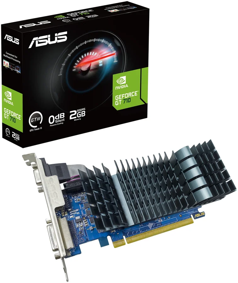 Asus GeForce GT 710 2GB GDDR5 EVO GT710-SL-2GD5-BRK-EVO Graphics Card