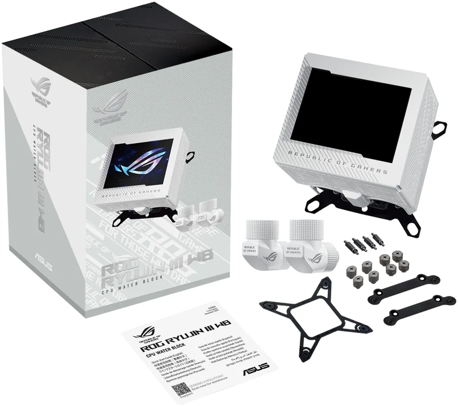 Водоблок для процессора Asus ROG Ryujin III WB White Edition