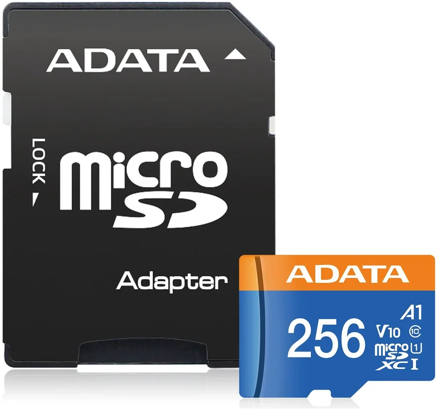 Adata Premier microSDXC UHS-I A1 V10 256GB Memory Card with Adapter