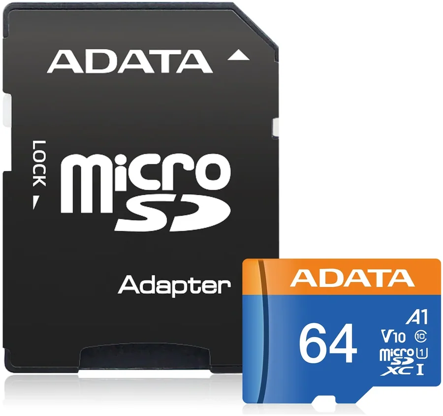 Adata Premier microSDXC UHS-I A1 V10 64GB Memory Card with Adapter