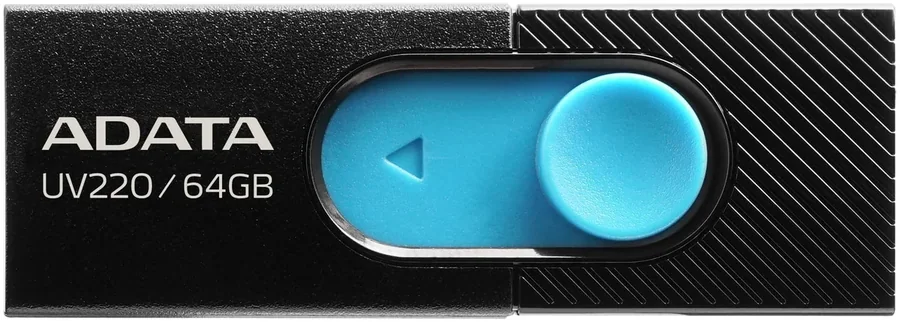 זיכרון נייד Adata UV220 64GB USB 2.0 שחור / כחול
