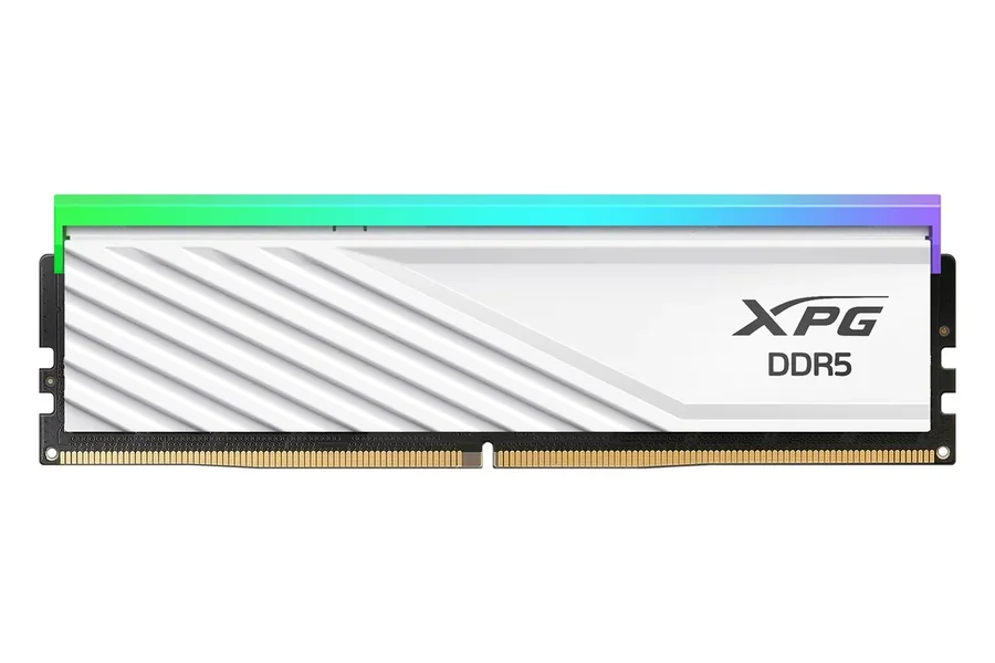 זיכרון לנייח DRAM Adata XPG Lancer Blade RGB DDR5 16GB 6400MHz לבן