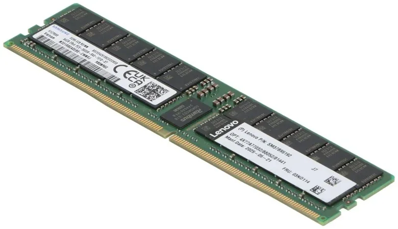 Lenovo ThinkSystem 64GB TruDDR5 6400MHz (2Rx4) RDIMM Server Memory