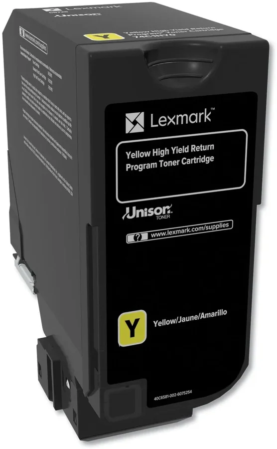 Тонер-картридж Lexmark CS725 Return Program 12K желтый