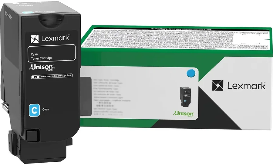 טונר למדפסת Lexmark CS735 Return Program 12.5K ציאן