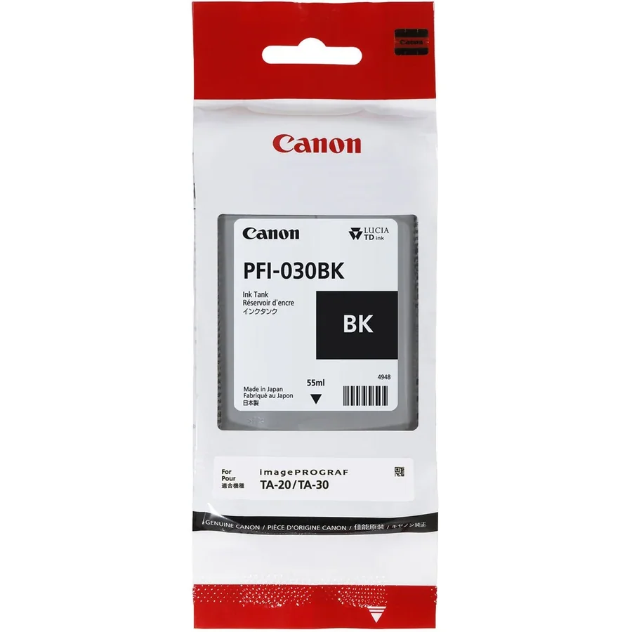 Оригинальный картридж Canon PFI-030BK 55ml