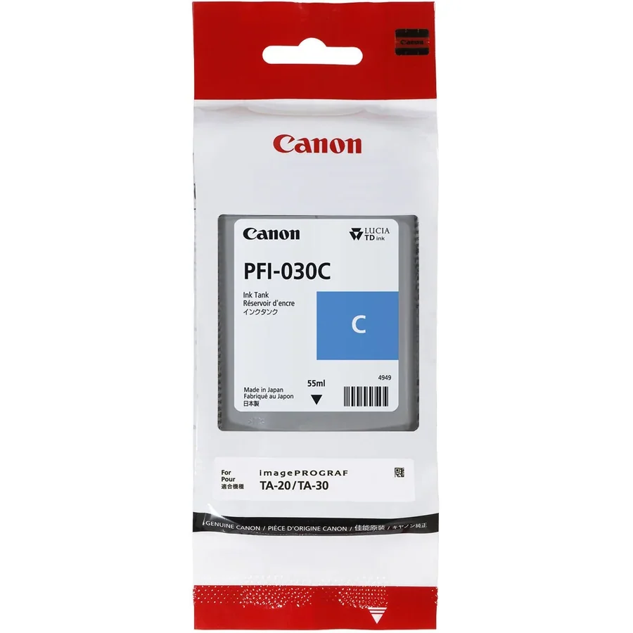 Оригинальный картридж Canon PFI-030C 55ml