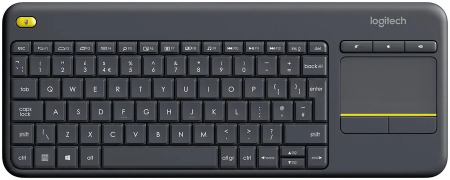מקלדת אלחוטית Logitech Wireless Touch K400 Plus שחור