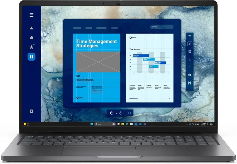 מחשב נייד Dell Pro 16 PC16250 אפור