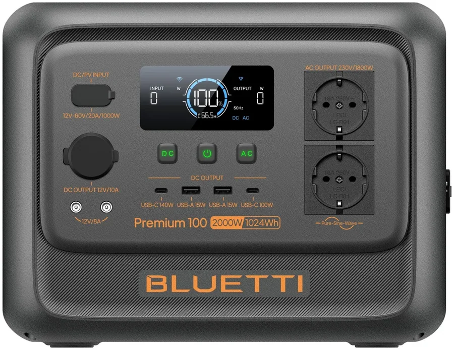 Портативная электростанция BLUETTI Premium 100 V2 1800W 1024Wh