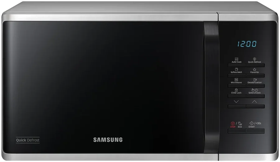 Микроволновая печь Samsung MS23K3513AS соло 23 л, серебристая