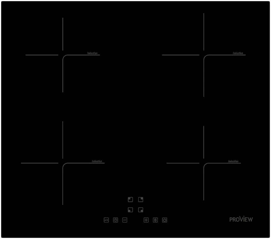 Индукционная варочная панель ProView PVHI4F-BK