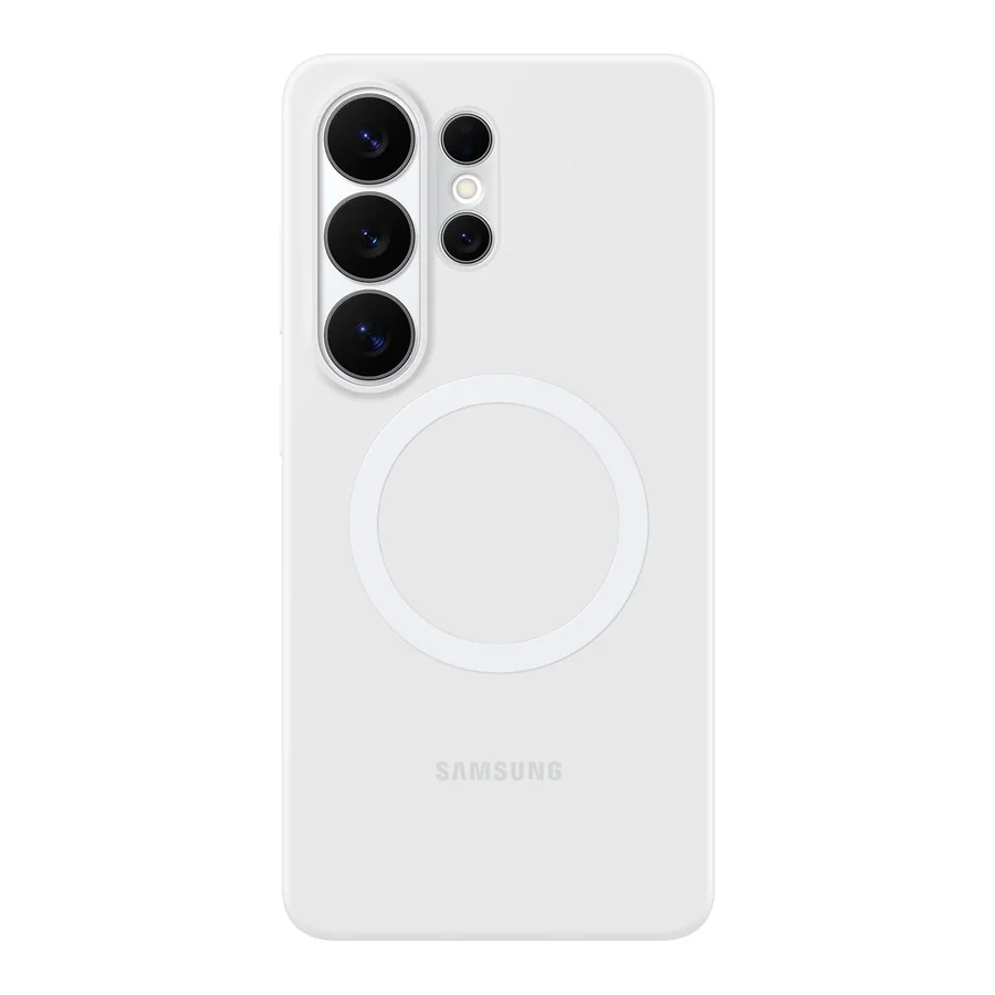 Чехол для смартфона Samsung Galaxy S26 Ultra Silicone Magnet Case белый