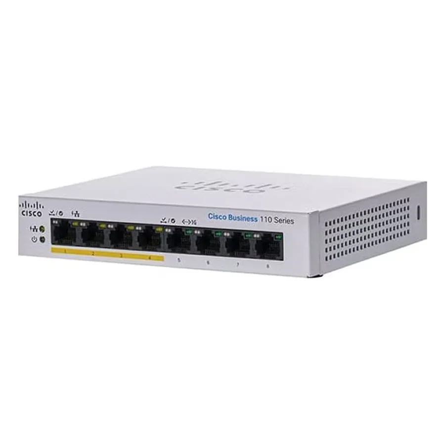 PoE-коммутатор Cisco CBS110-8PP-D-EU 8-Port Gigabit Unmanaged Desktop