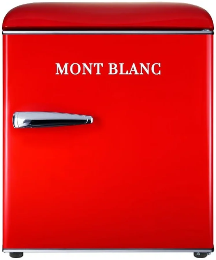 Mont Blanc MBR-90DF Retro Mini Fridge, Red
