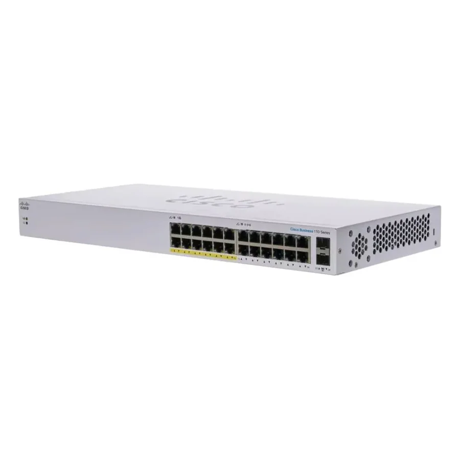 מתג PoE Cisco CBS110-24PP-EU 24-Port Gigabit Unmanaged