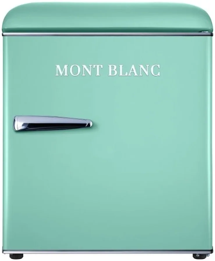 Mont Blanc MBR-90DF Retro Refrigerator 46L with Freezer - Pistachio green