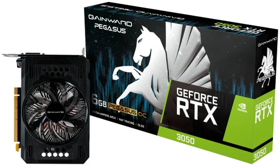 כרטיס מסך Gainward GeForce RTX 3050 Pegasus OC 6GB GDDR6