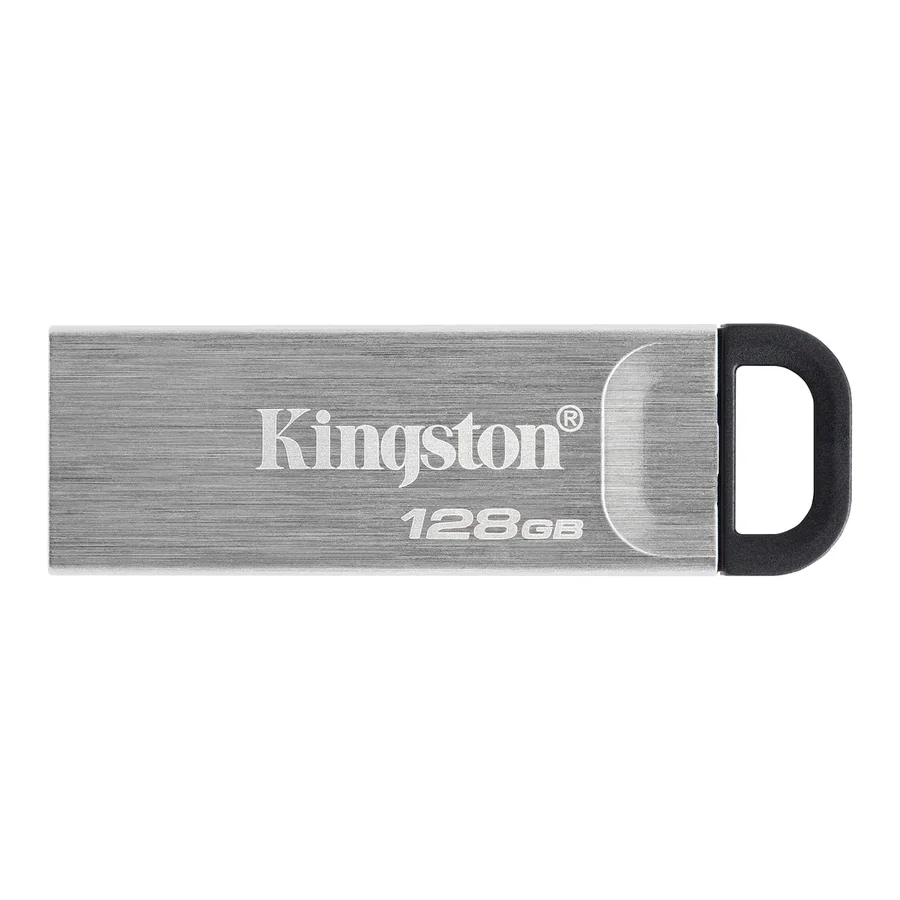 זיכרון נייד Kingston DataTraveler Kyson USB 3.2 Gen 1 128GB כסוף
