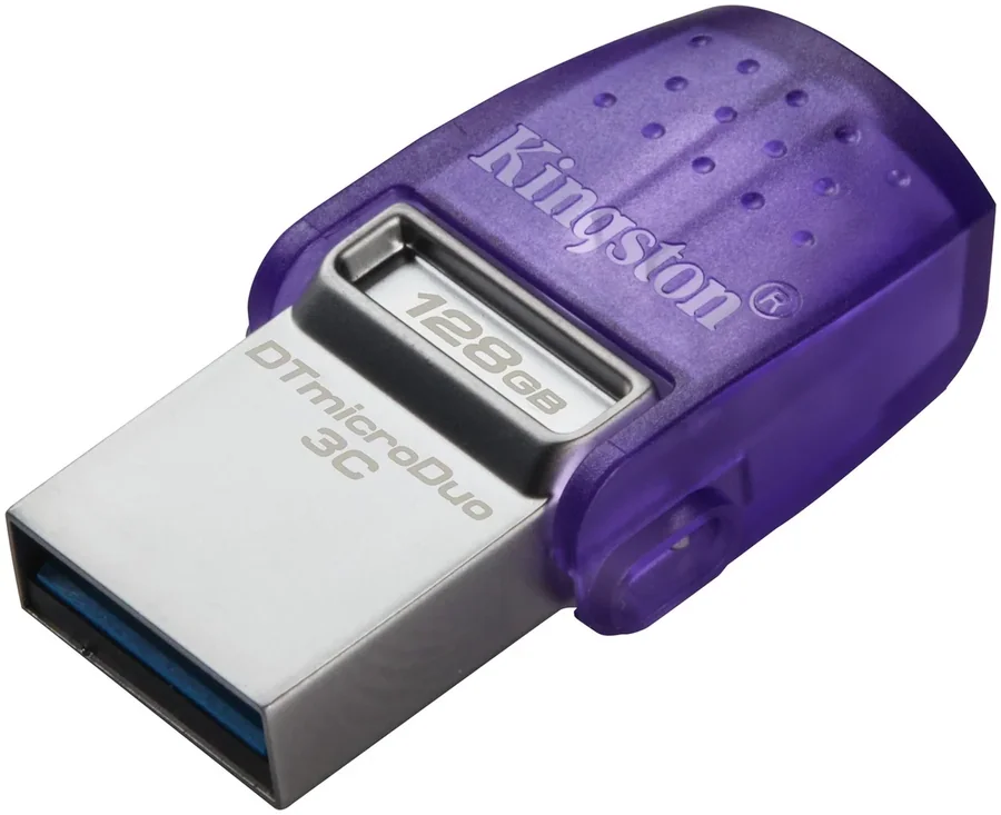 זיכרון נייד Kingston DataTraveler microDuo 3C USB-A + USB-C 128GB