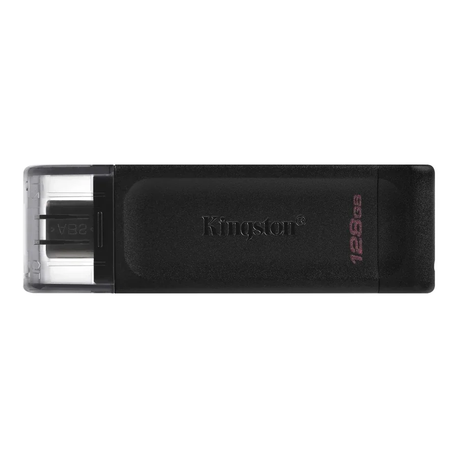 Kingston DataTraveler 70 USB-C 128GB Flash Drive, Black