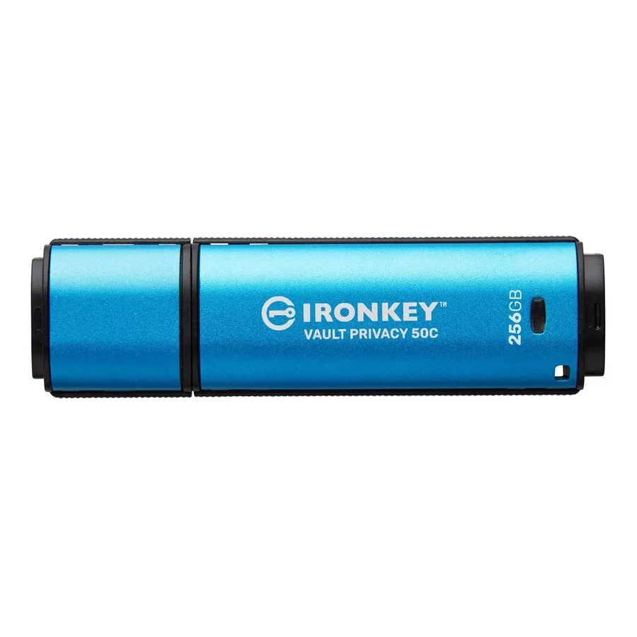 Защищенный USB-накопитель Kingston IronKey Vault Privacy 50C USB-C 256 ГБ, синий