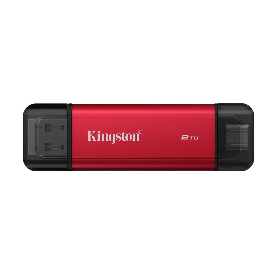 Kingston Dual Portable SSD SPSD USB-A/USB-C 2TB External SSD, Red