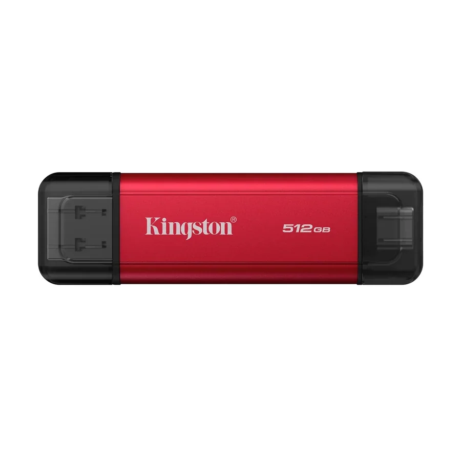 דיסק SSD חיצוני Kingston Dual Portable SSD SPSD USB-A/USB-C 512GB אדום