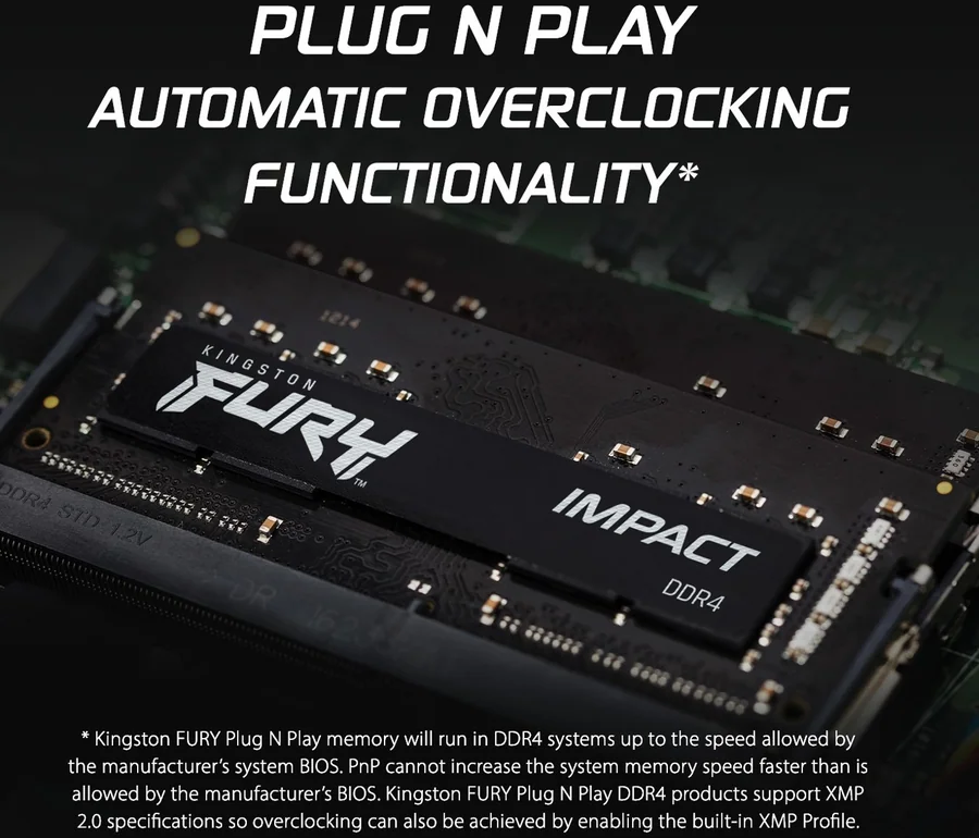 Kingston FURY Impact DDR4 8GB 3200MHz CL20 SODIMM Memory