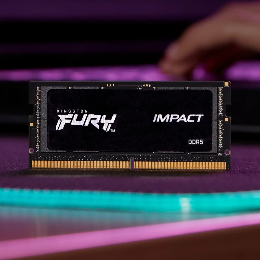 זיכרון SODIMM Kingston FURY Impact DDR5 32GB (2x16GB) 4800MHz CL38 Kit