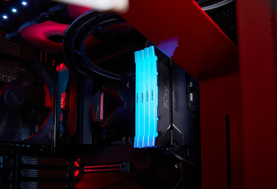 Kingston FURY Renegade RGB DDR4 32GB Kit (2x16) 3200MHz CL16 1Gx8 Black Desktop Memory