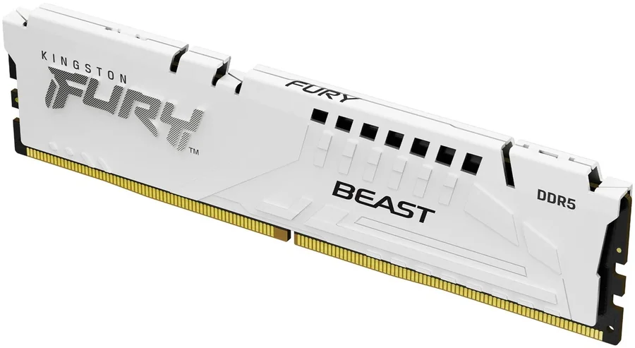 זיכרון לנייח DRAM Kingston FURY Beast DDR5 32GB 5600MHz CL36 EXPO לבן
