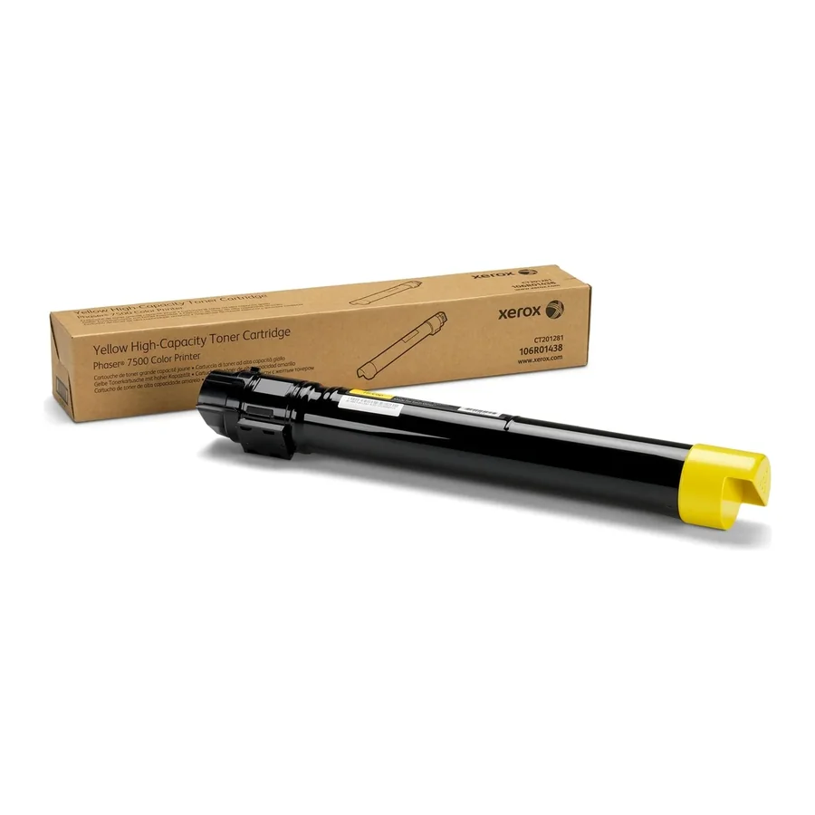 טונר למדפסת Xerox Phaser 7500 Yellow High Capacity Toner