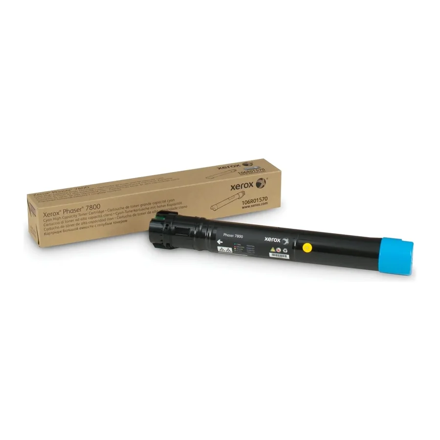טונר למדפסת Xerox Phaser 7800 Cyan High Capacity Toner
