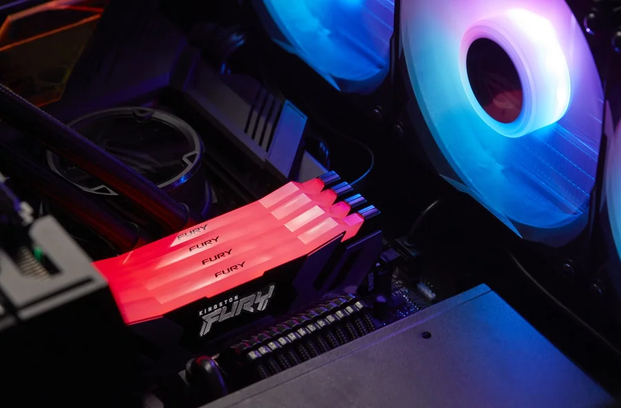 זיכרון לנייח DRAM Kingston FURY Renegade RGB DDR5 32GB (2x16GB) 6800MHz CL36
