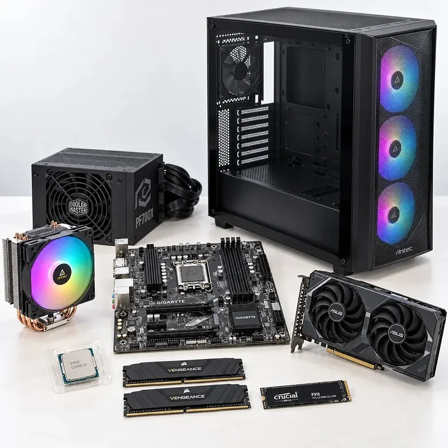GENERIC Gaming Desktop PC B760 i5-14400F 32GB 1TB RTX 5060 Ti CX300