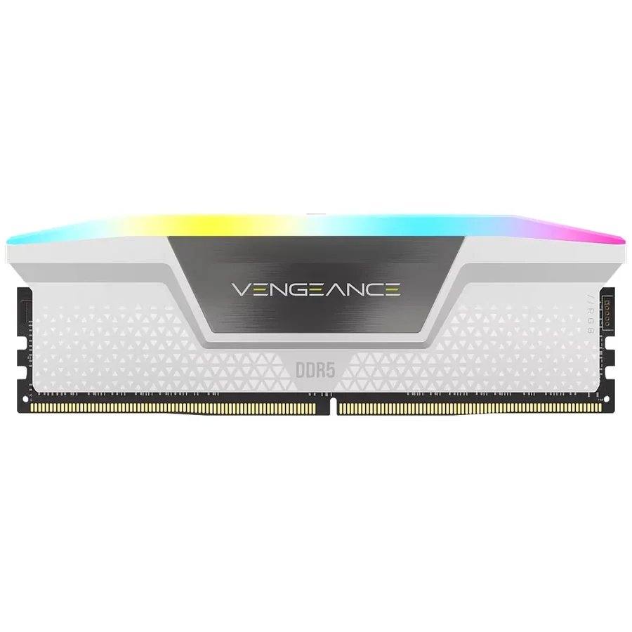Corsair Vengeance RGB DDR5 16GB 6000MHz CL38 White Desktop Memory